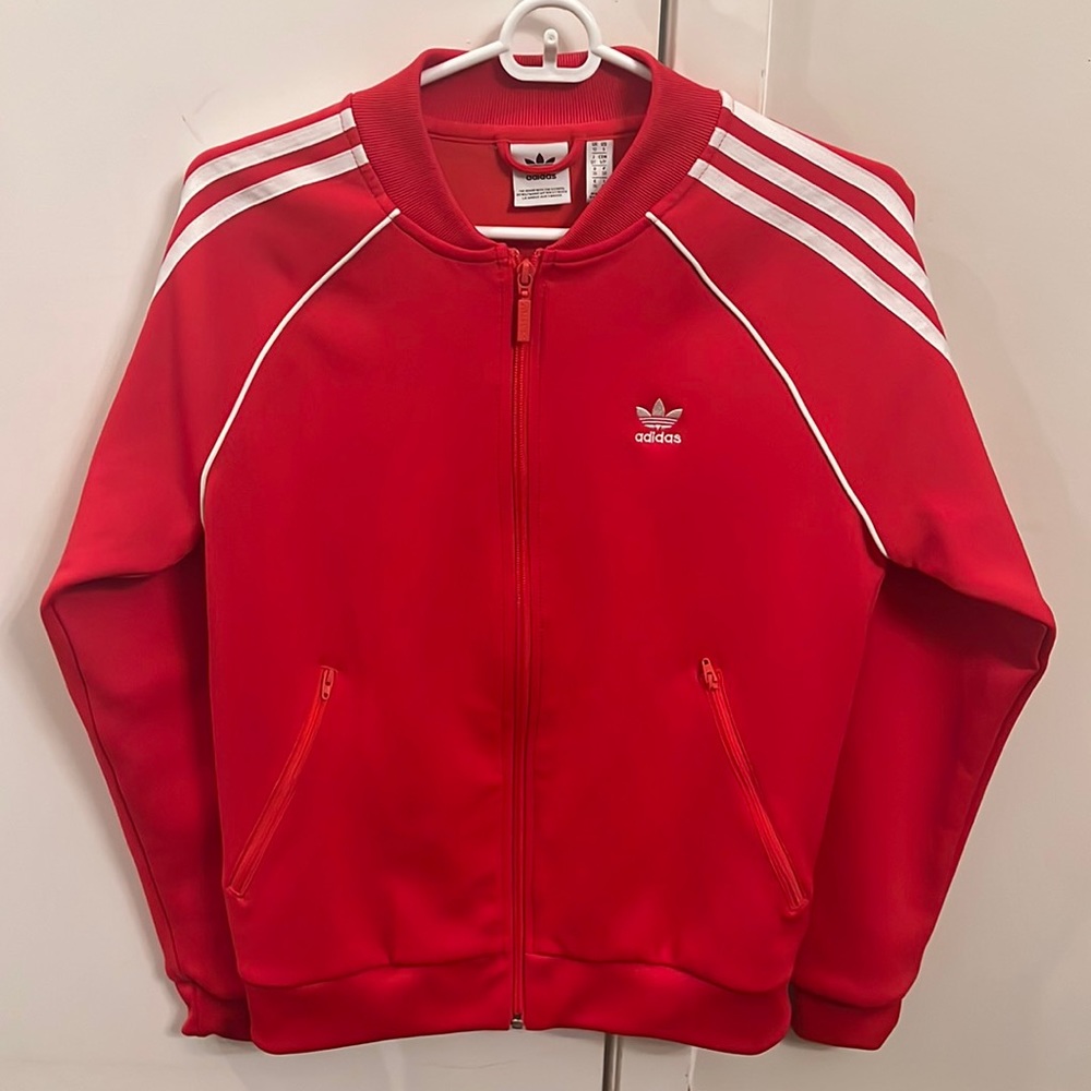 Adidas women’s jacket red size small